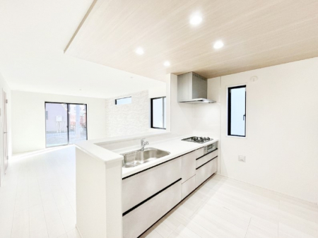 �L�b�`���@���Ƒ��̉�b�e�ޑΖʃL�b�`���B���������̃p�p�}�}�����Ƒ��Ɖ߂������Ԃ����������I