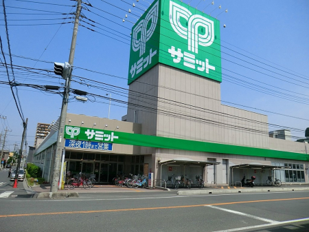 周辺環境　スーパー 1000m サミット川口青木店